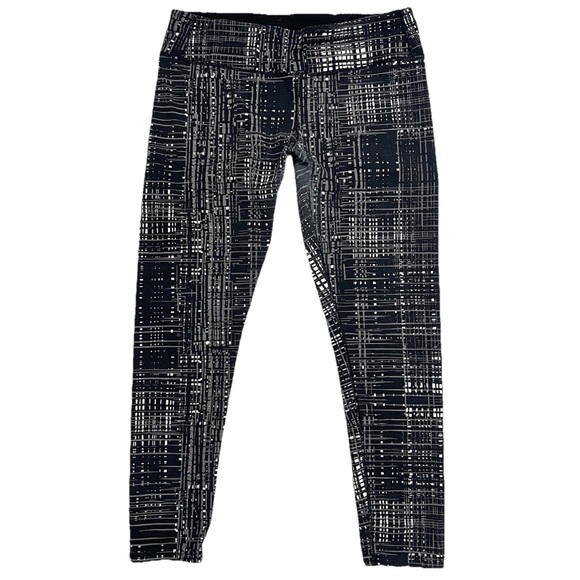 Tuff Athletics Black Gray Athletic Activewear Yoga Workout Leggings Women's L - Picture 1 of 14